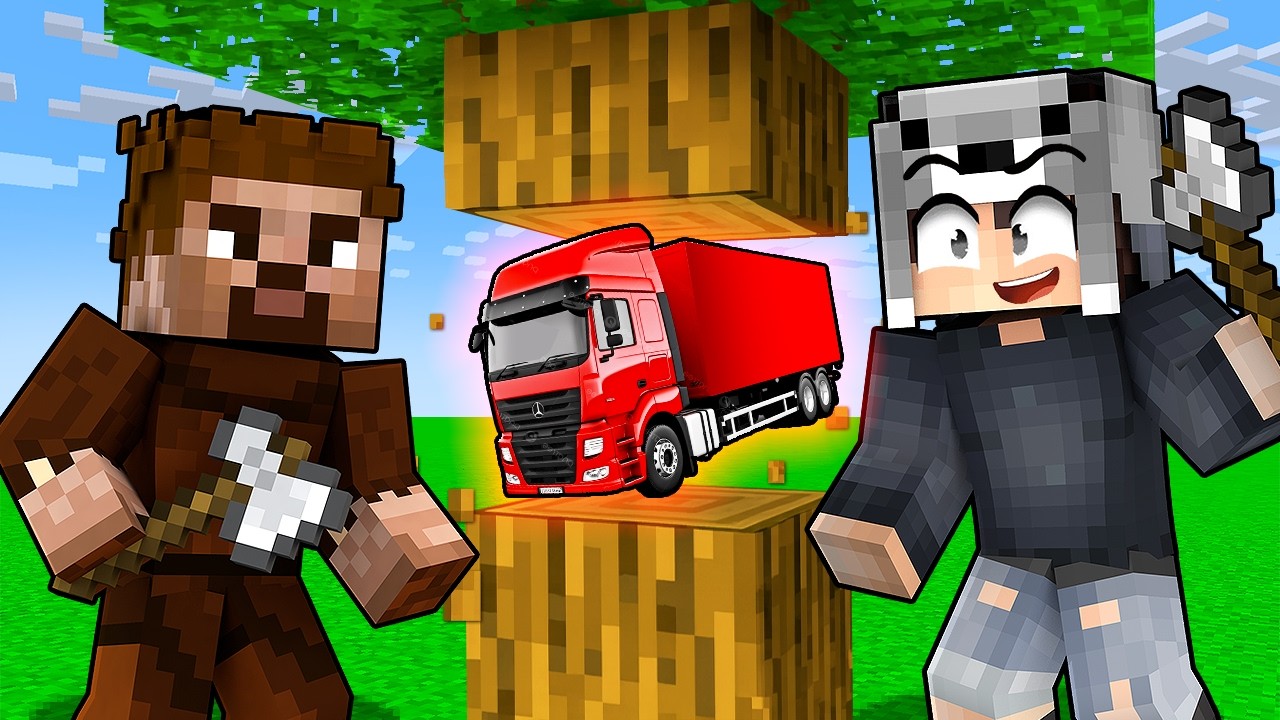 HER BLOKTAN TIR DÜŞÜYOR - Minecraft
