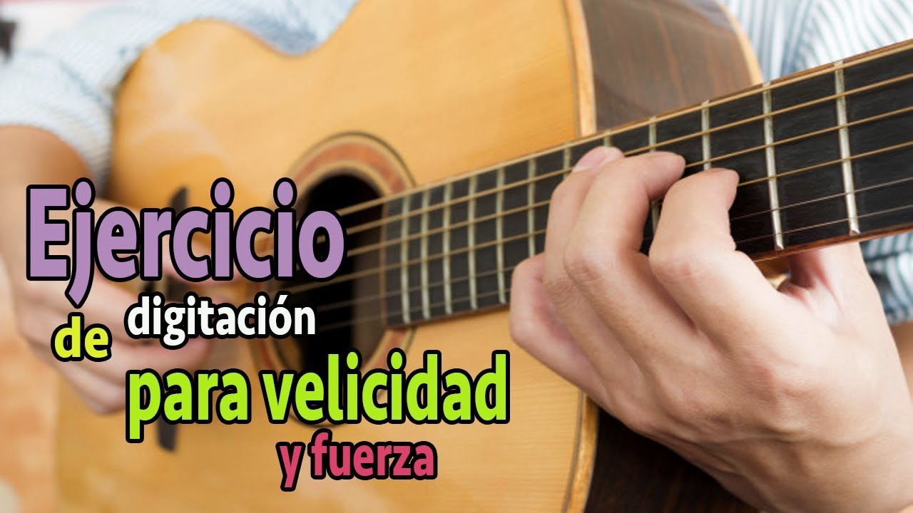 Ejercicio de digitación en la guitarra