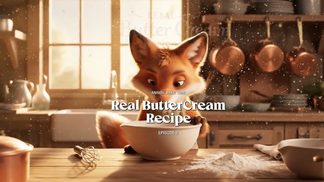 Butter Cream recipe, animation