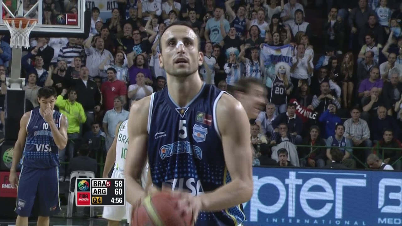 Argentina-Brasil, básquetbol Final Torneo de las Américas (Preolímpico) 2011 Parte #4