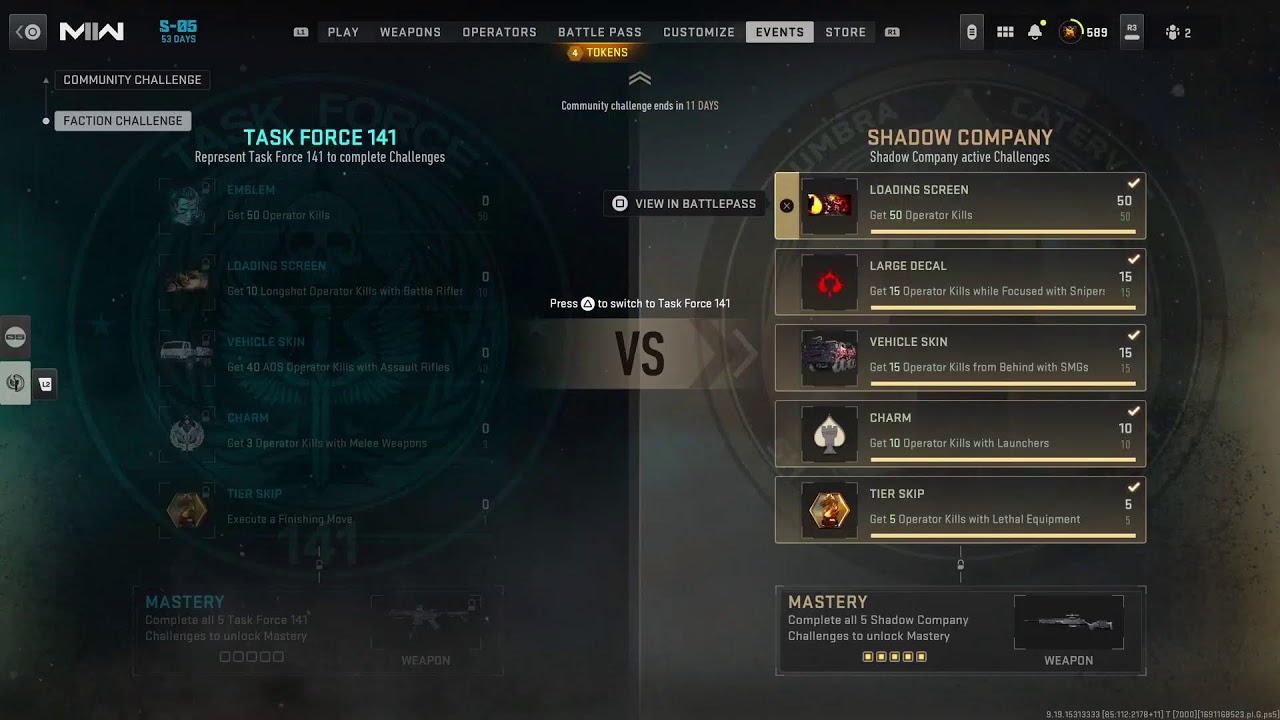 Modern warfare 2 New event challenges