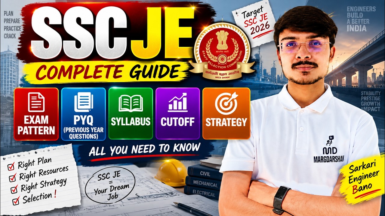 SSC JE 2026 Exam Paper Pattern ,PYQ's, Cutoff , Syllabus & Strategy