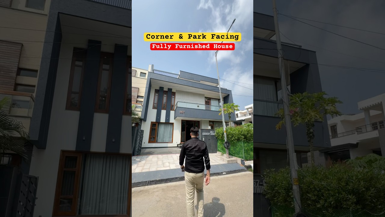 Corner and park Facing Fully Furnished House For Sale | Luxury House Design #homedesign #luxuryhomes