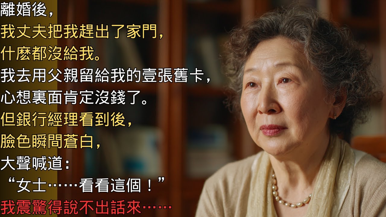 我老公把我趕出家門，我用了我爸的舊卡，經理大喊“快，看！”