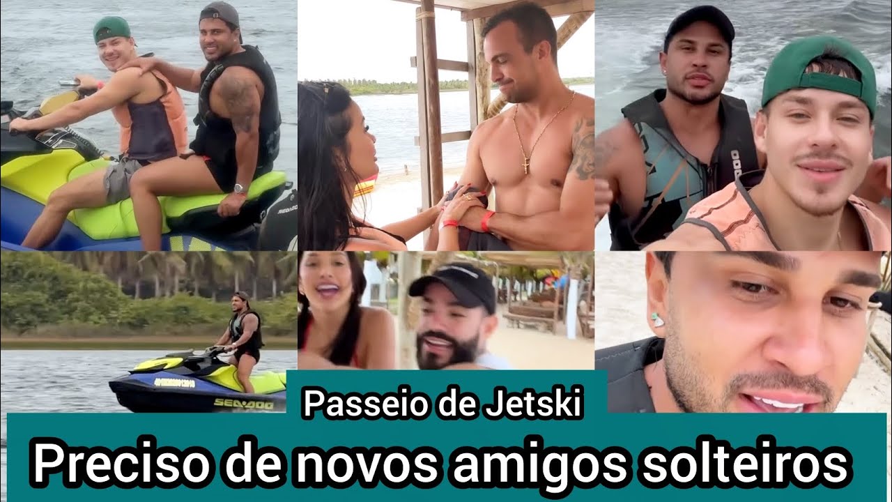 Lucas Guimarães quer encontrar novos amigos solteiros e Tássia derruba segurança do Jetski 