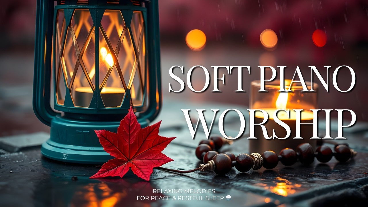 Soft Piano Worship Instrumental | Relaxing Melodies for Peace & Restful Sleep 🌧️ Stress Relief Music