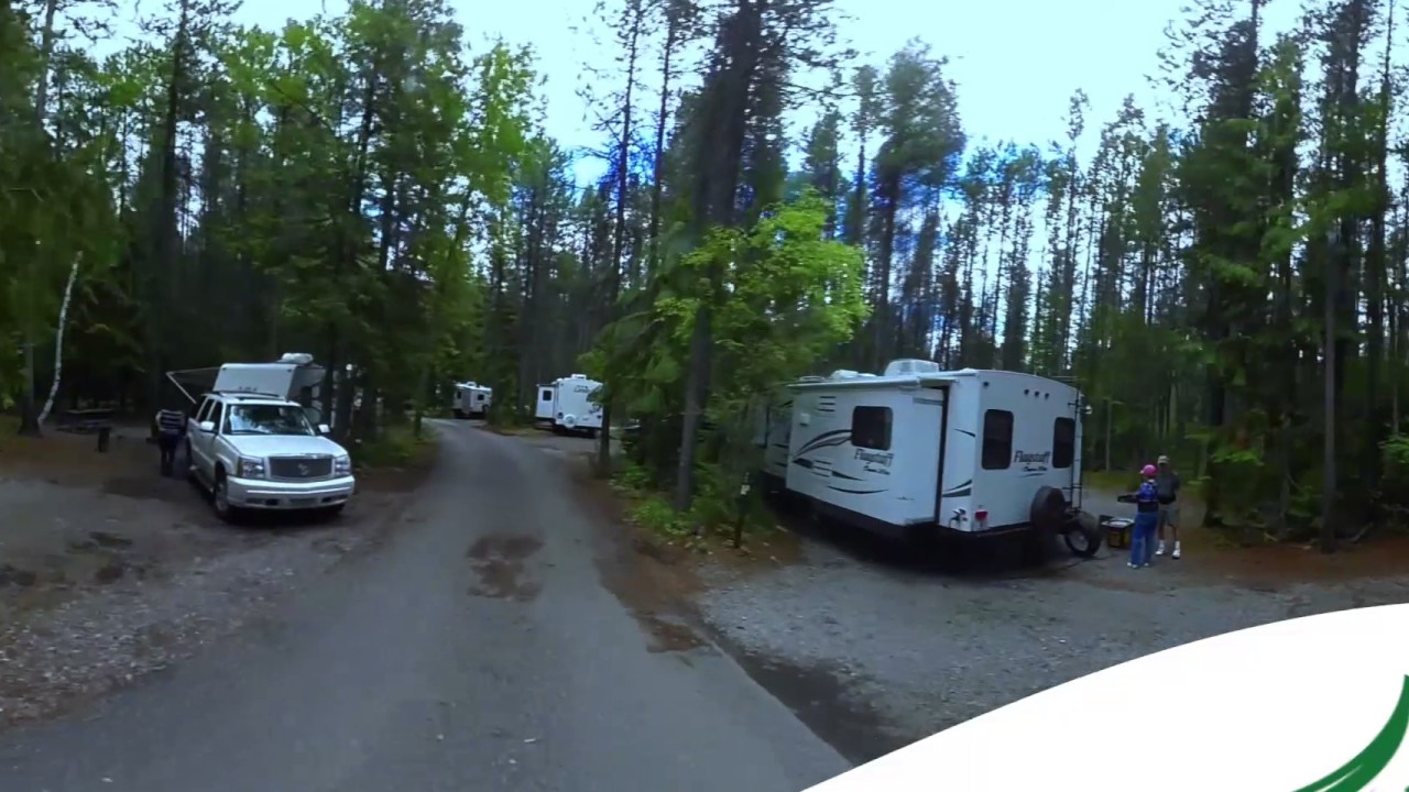 Fish Creek Campground Glacier National Park 360 Video Virtual Reality