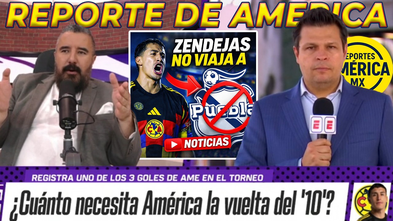 Reporte de América: BOMBA! Alejandro Zendejas NO VIAJA con las Águilas a Puebla