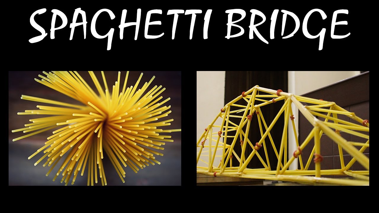 DIY - BUILDING AND TESTING A SPAGHETTI BRIDGE