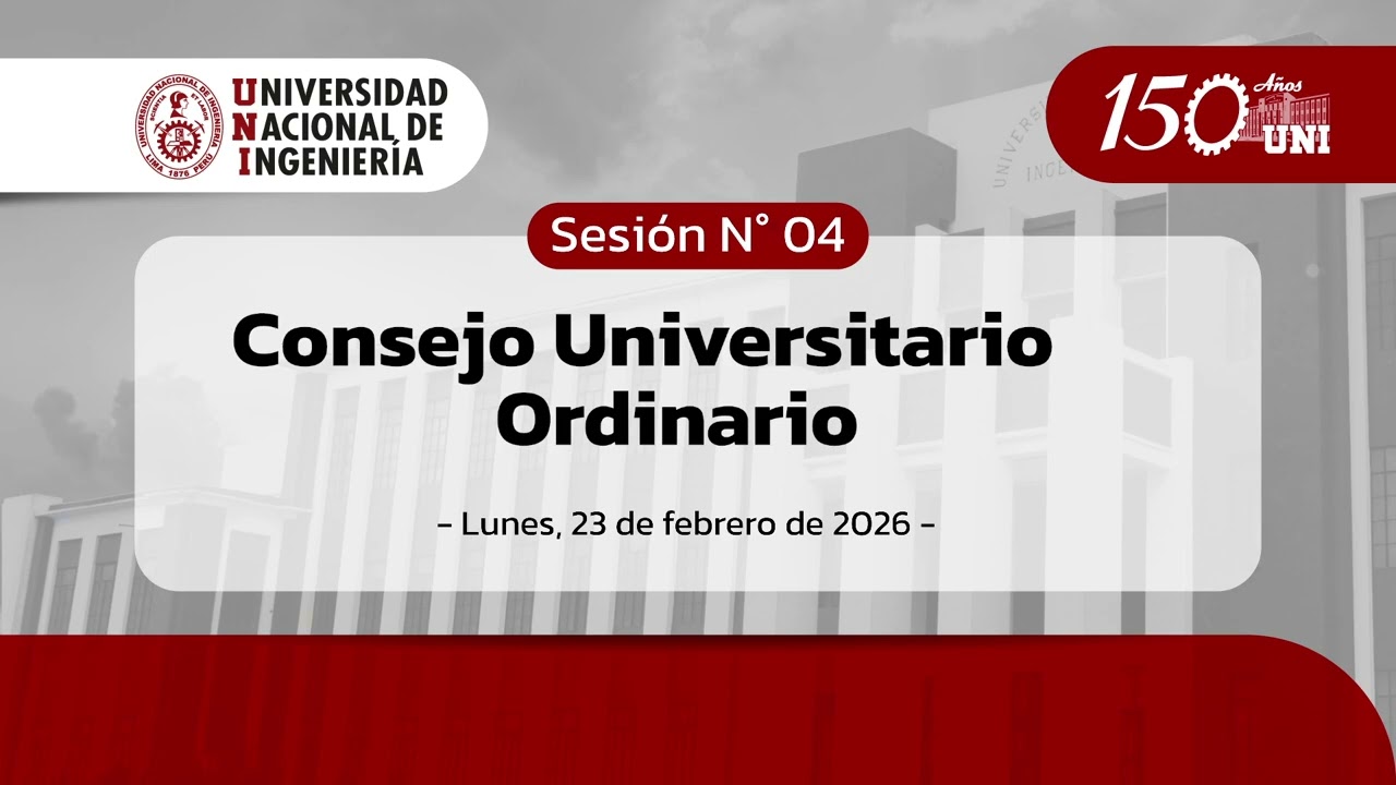 CONSEJO UNIVERSITARIO ORDINARIO PRESENCIAL Y VIRTUAL N° 04 DE FECHA 23-02-26
