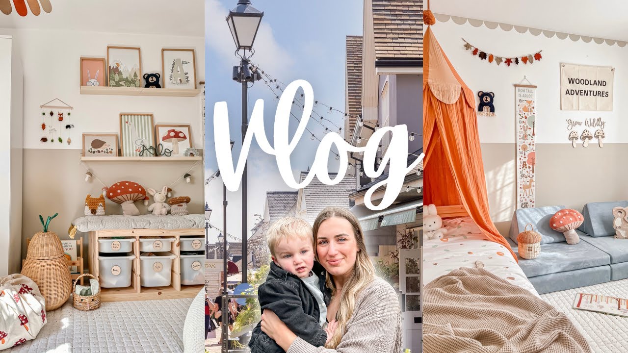 Morning Vlog | Bicester Village Trip, Woodland Room Reset & Toddler Bedroom Tour