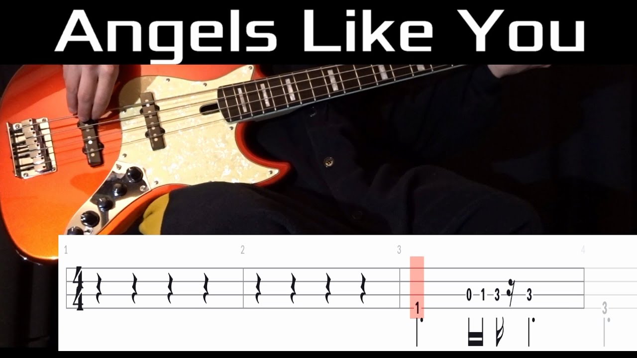 Angels Like You (Miley Cyrus) - Bass Cover WITH TABS