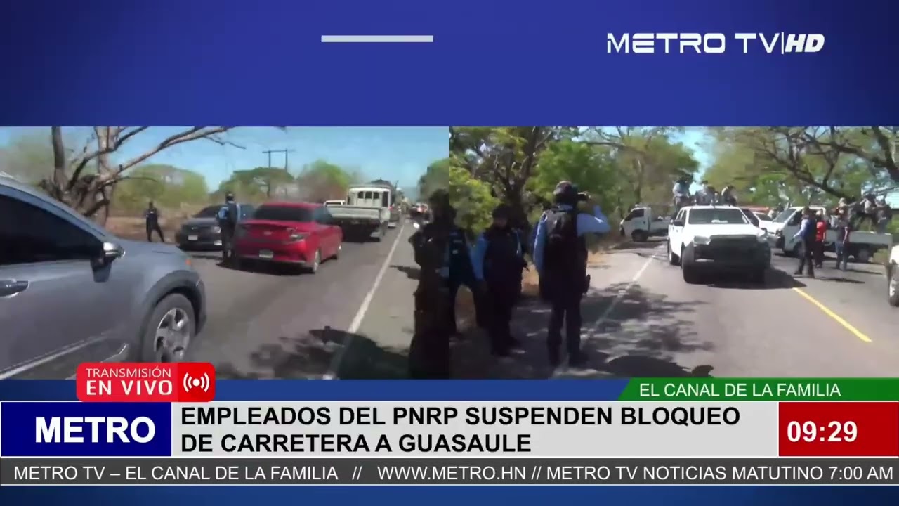Empleados del PNRP suspenden bloqueo de carretera hacia Guasaule en Choluteca