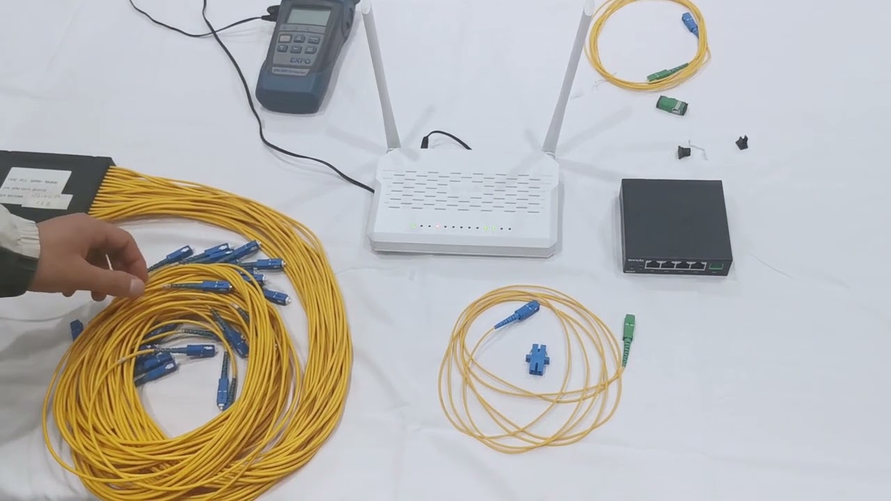 01 GPON device connection operation TES7001&02