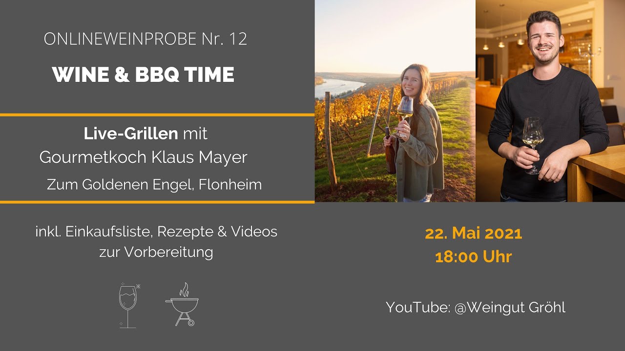 Online Weinprobe No. 12 - Wine & BBQ Time (TEIL 1/2)