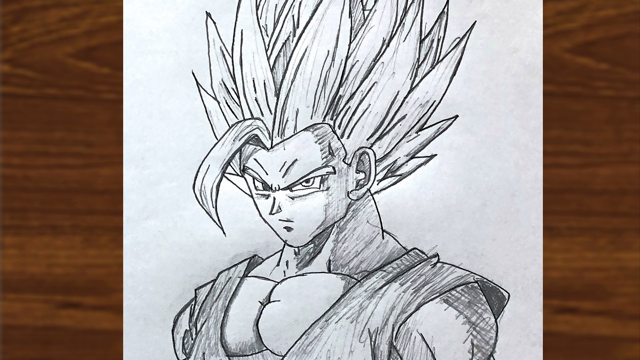 Gohan Beast Pencil Sketch Drawing | Dragon Ball Super Super Hero Anime Art