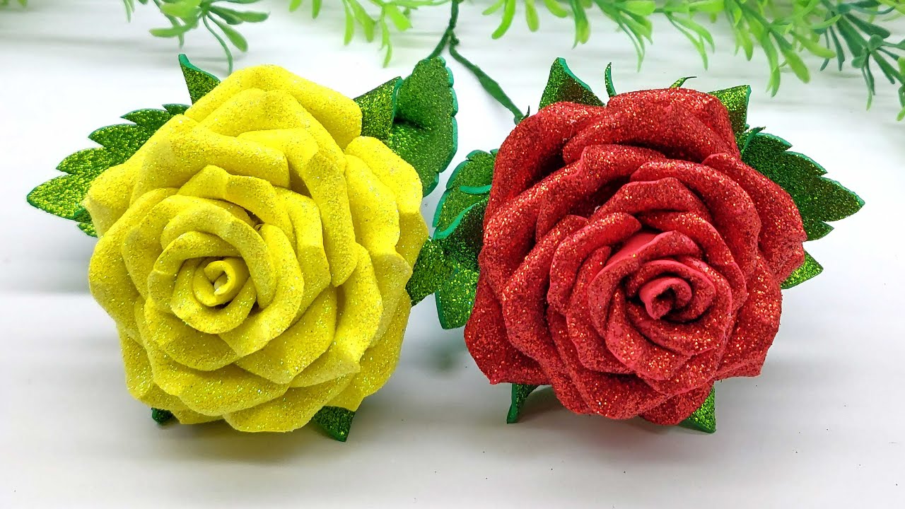 Valentine’s Day Special 🌹 Easy Rose Flower Making | DIY Handmade Gift