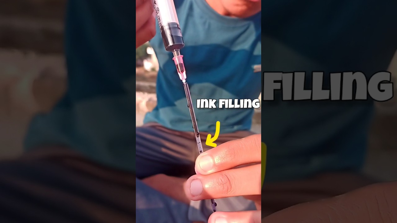 I fill * neel * in pen refill 😉 [ will it work ❓]. #shorts