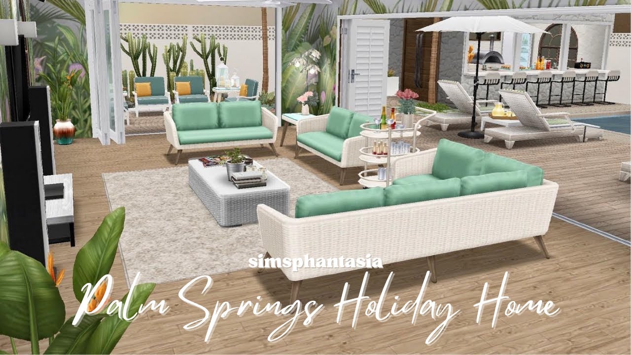 The Sims FreePlay ~ Palm Springs Holiday Home 💖 House Tour 💖
