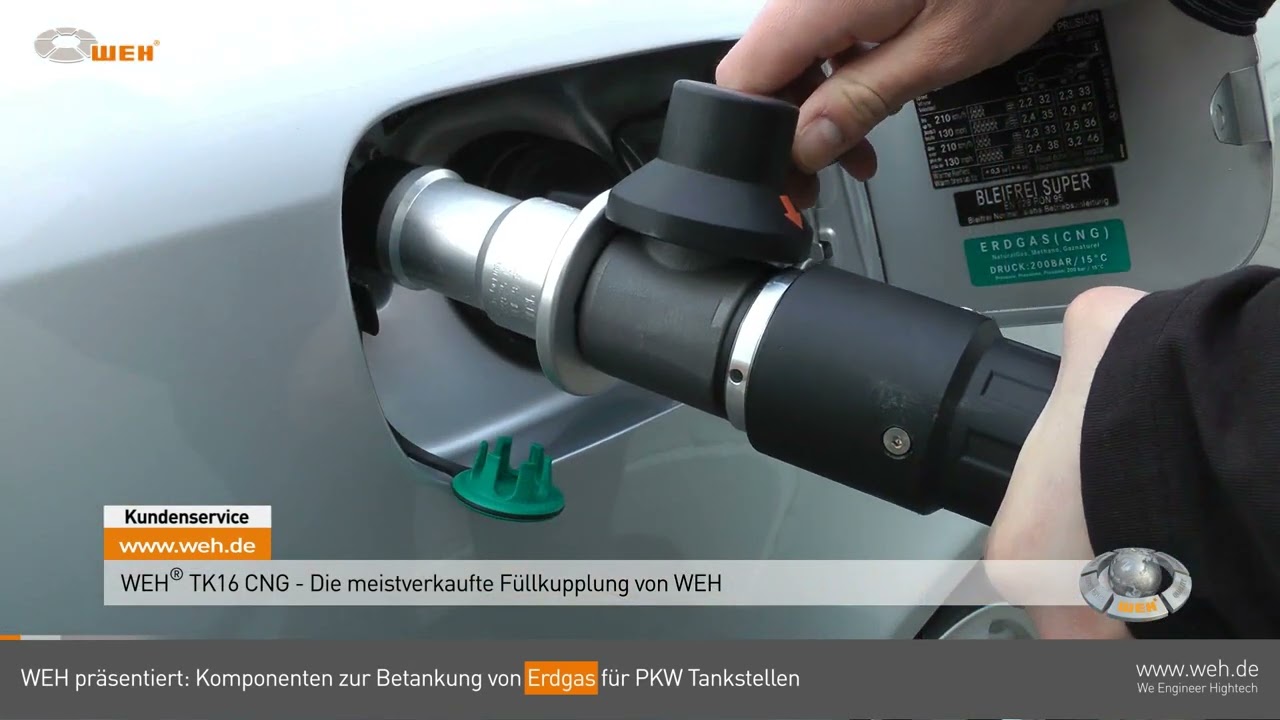 WEH® Komponenten für CNG PKW Tankstellen