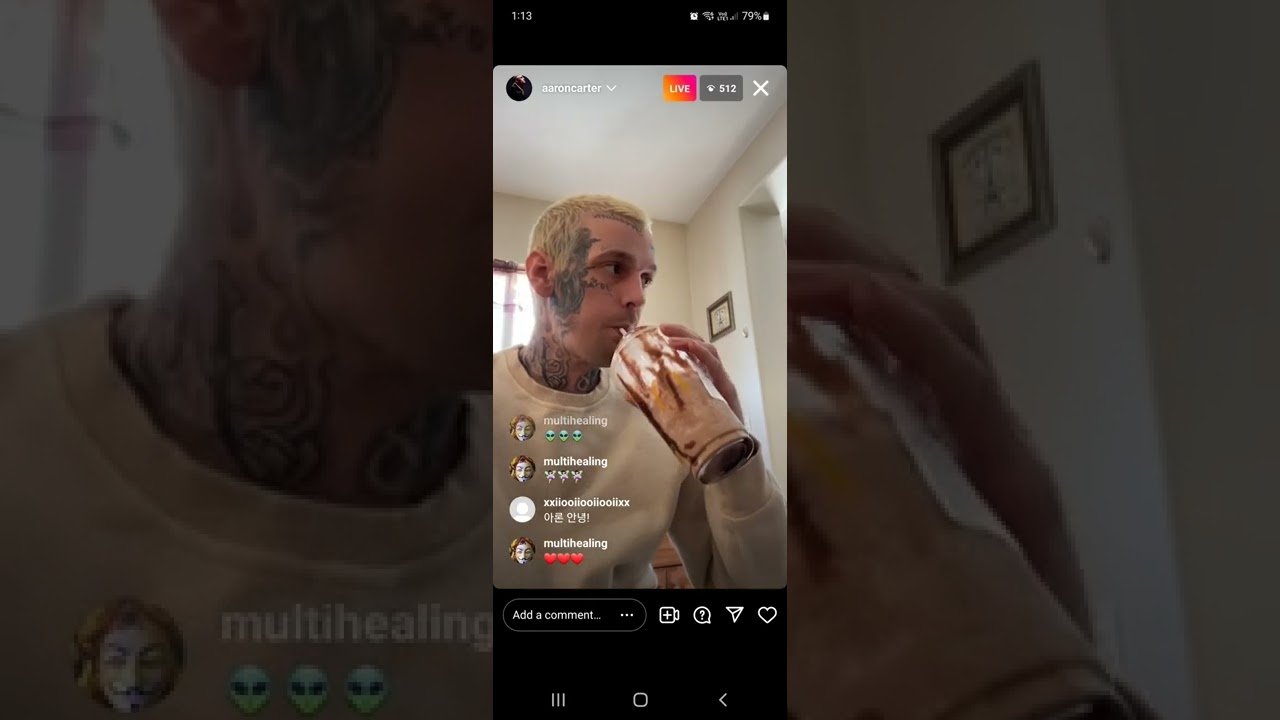 Aaron Carter's empty threats. Asks for praise on fathers day 🙄