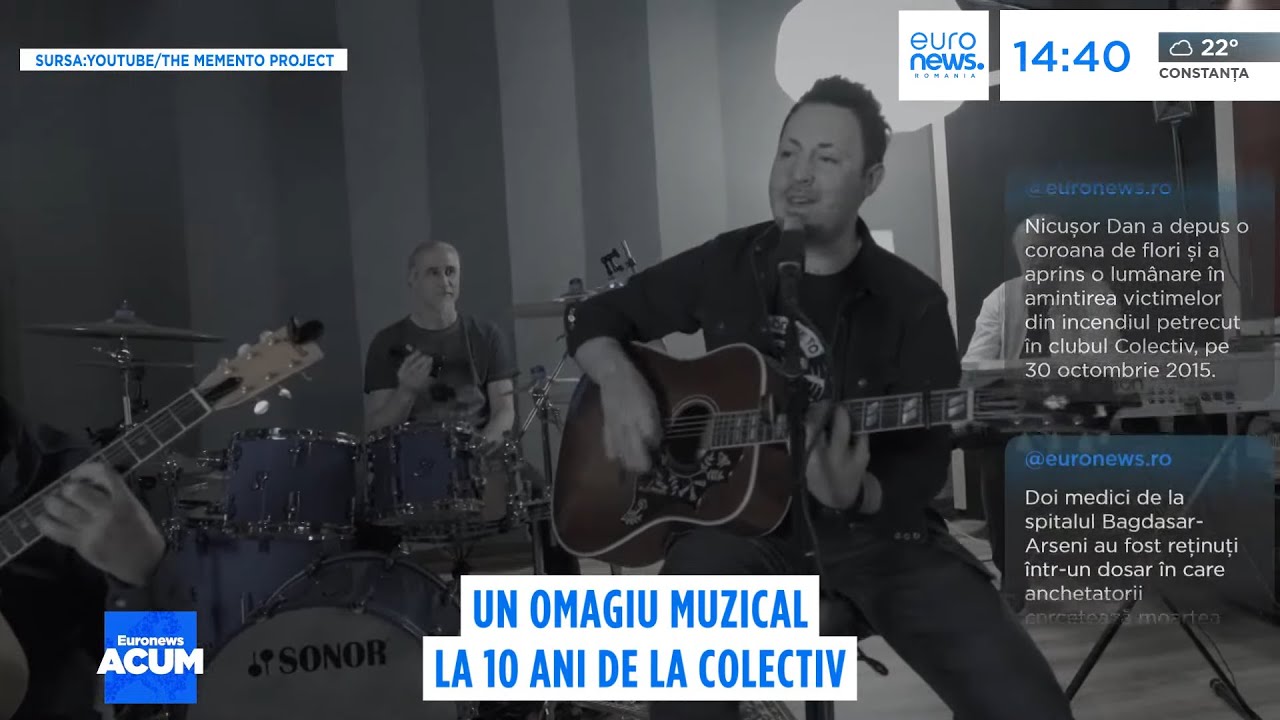 Omagiu muzical de la Andrei Găluț, solistul Goodbye to Gravity, la un deceniu de la Colectiv