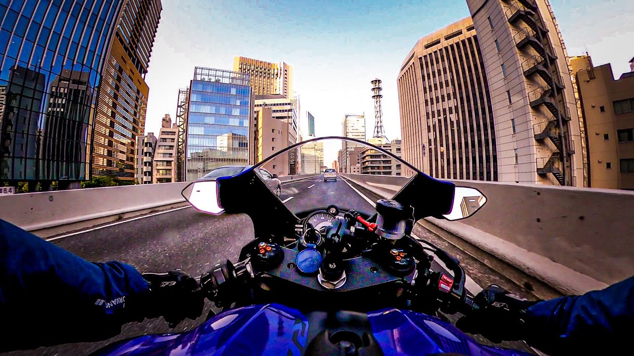 Tokyo riding 30 minutes | YAMAHA R6 | AKRAPOVIC