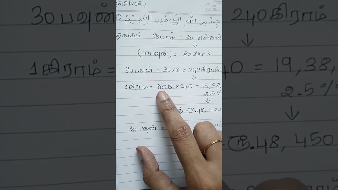 How to calculate zakat for gold #shorts #islamicstatus #hadees #tamilbayan #islam