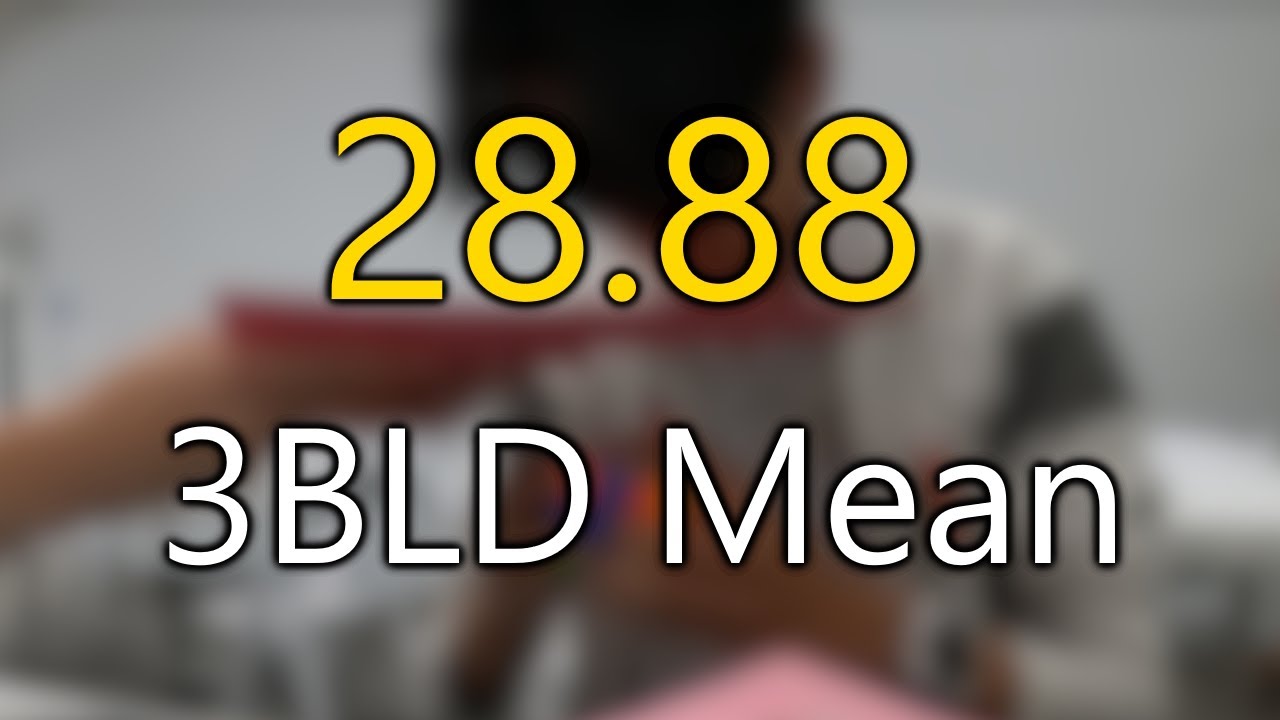 28.88 Rubik's Cube Blindfolded Average! (PR)