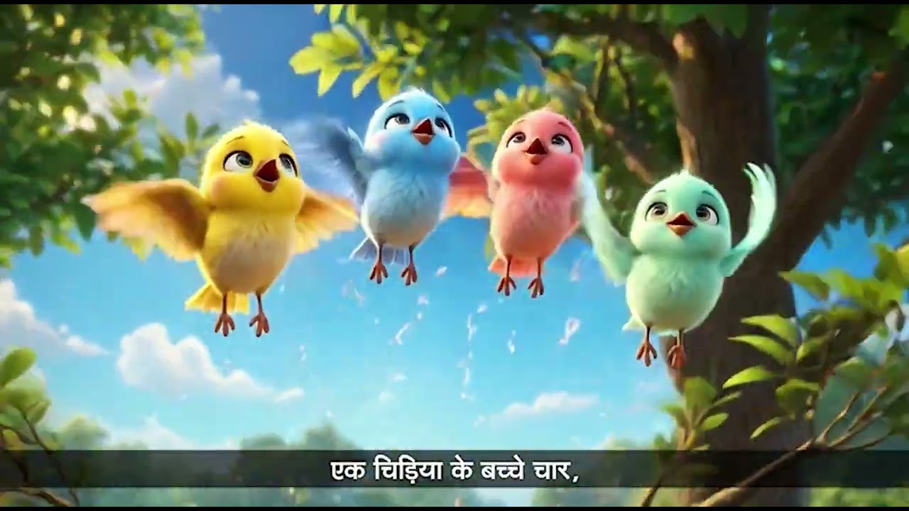 Ch 15 | Ace Publishing House | Rhymes | C | Ek chidiya eke bachche char |  For children