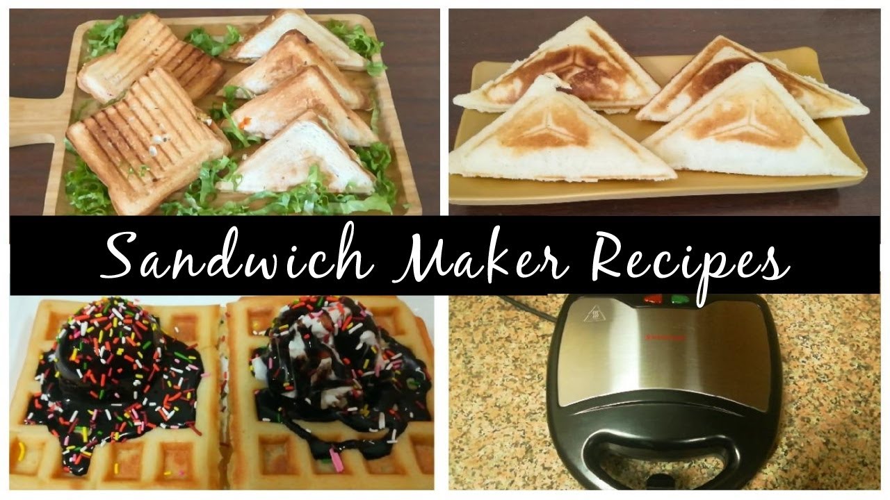 Sandwich Maker Recipes | How To Make Grilled Sandwich Tea Cake Waffles & Much More In Sandwich Maker