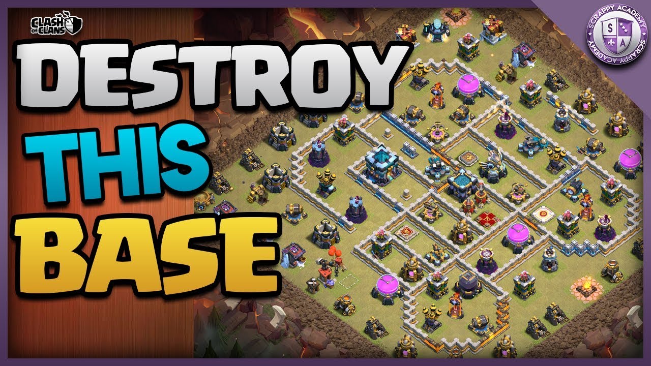[iTzu Base] How to 3 STAR POPULAR TH13 Clan War League Base | Best Attack in Clash of Clans
