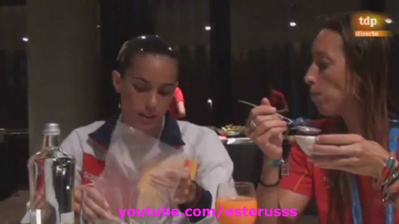 Desayuno y entrenamientos de Ona Carbonell en BCN2013