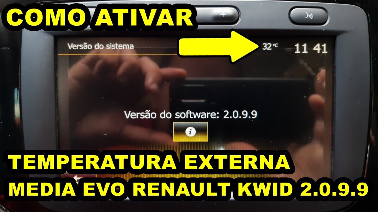 COMO ATIVAR A INFORMAÇÃO DA TEMPERATURA EXTERNA MEDIA EVOLUTION 2.0.9.9 (KWID)