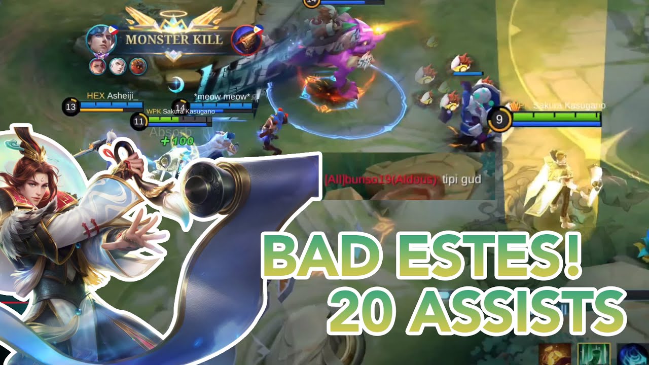 ESTES | BAD ESTES! 20 ASSISTS | #mlbb #mobilelegends #mobilegaming