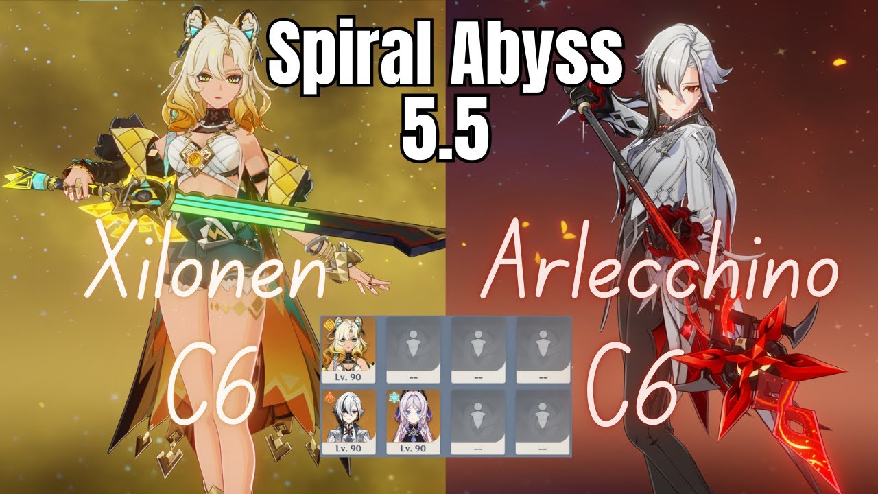 C6R5 Xilonen Solo and C6R1 Arlecchino + Citlali Duo 5.5 Abyss