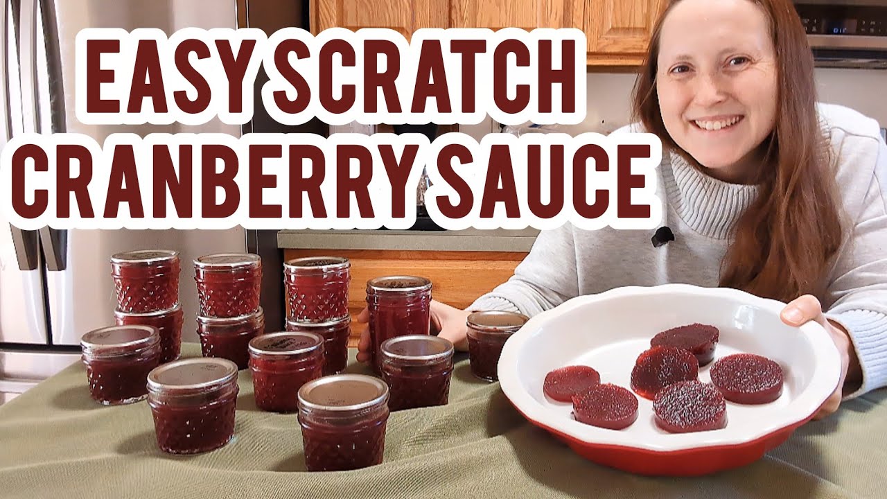 The Easiest Homemade Cranberry Sauce | Thanksgiving from Scratch 