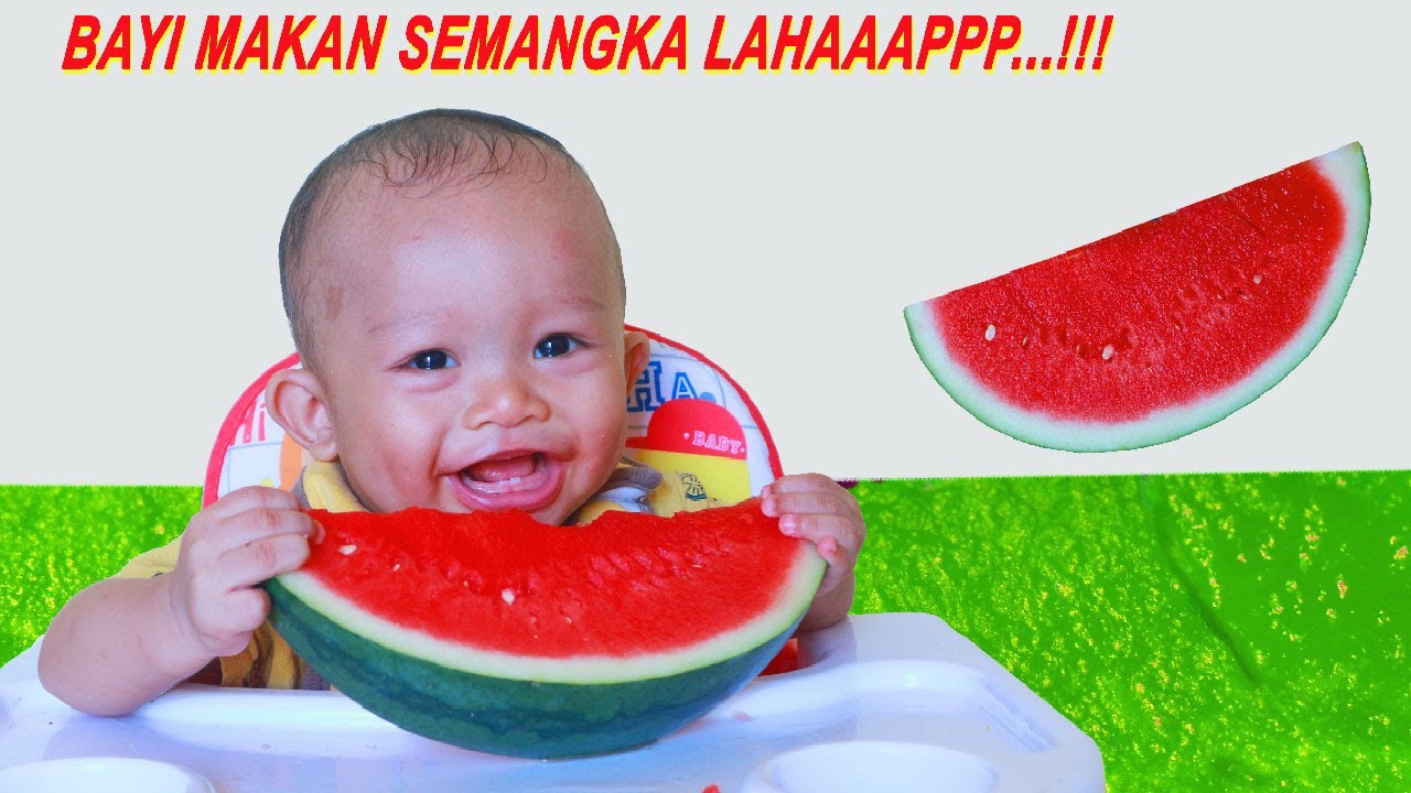 LAHAAAPP....!!! BAYI BELAJAR MAKAN SEMANGKA | BAYI 9 BULAN | HANAN CAKUP CAKUP