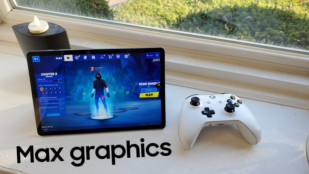 Galaxy Tab S6 Fortnite Gameplay with Controller | How Does It Run?