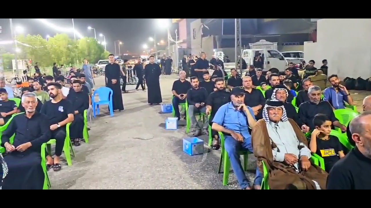 يقوم مجلس حسيني في مدينه علي الغربي نيسان