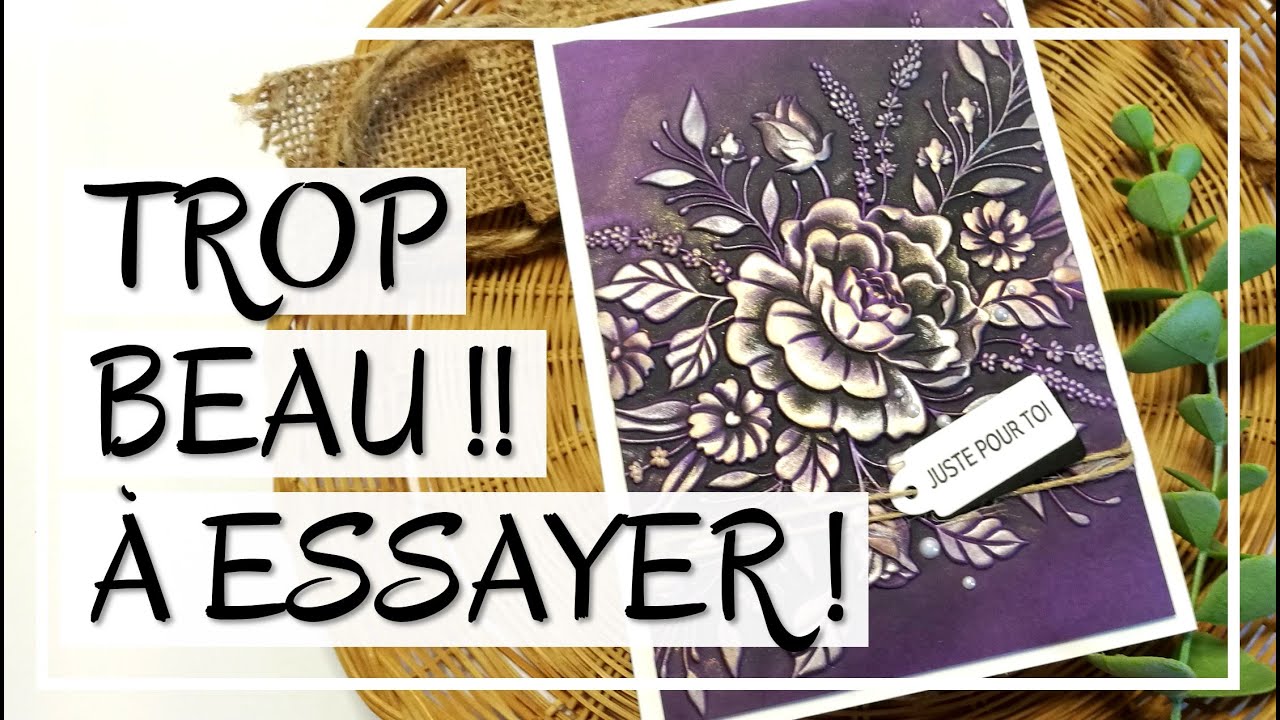 CLASSEURS DE GAUFRAGE : 4 NOUVELLES TECHNIQUES !!! C'est vraiment MAGNIFIQUE ! Tuto carterie Scrap