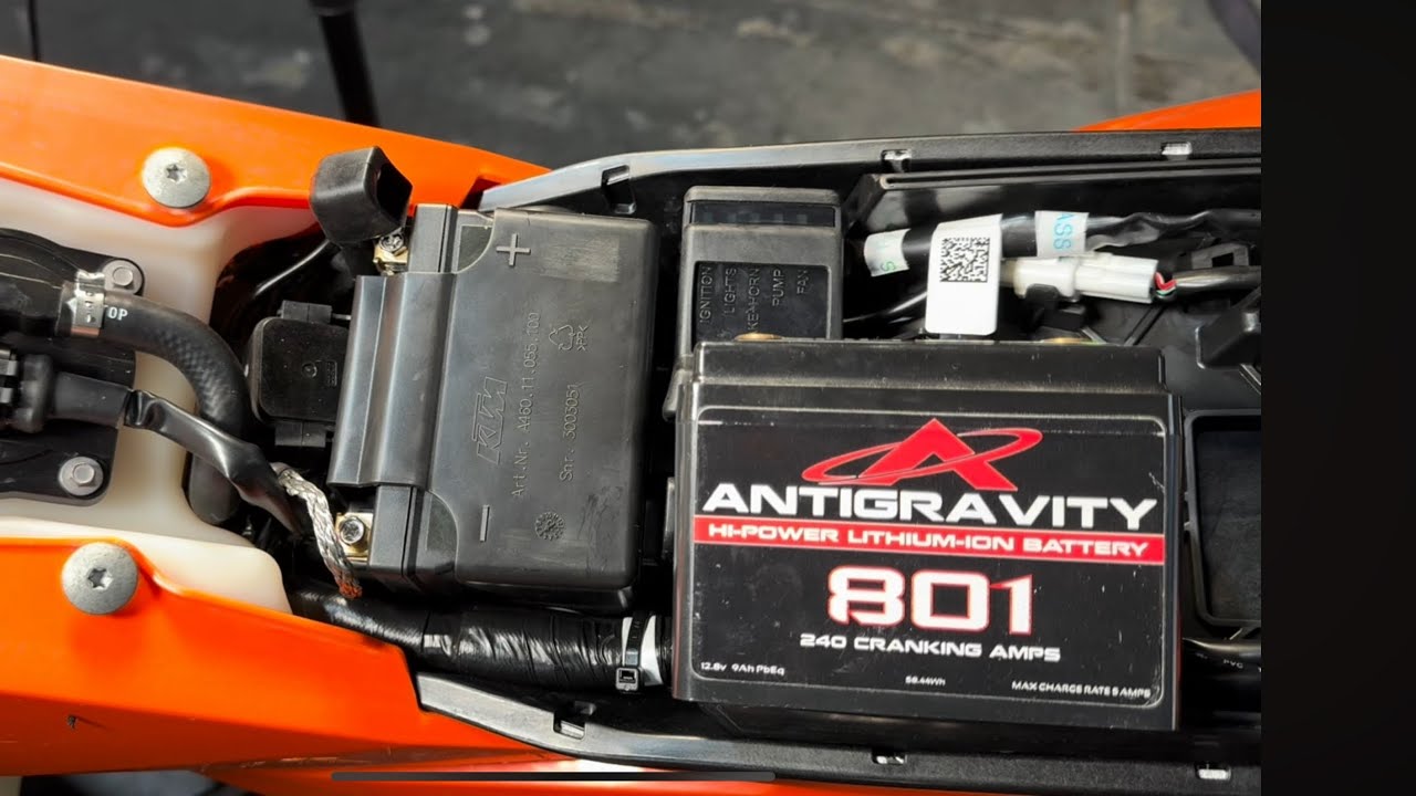 INSTALLING A LARGER BATTERY INTO THE NEW GEN KTM DIRTBIKES