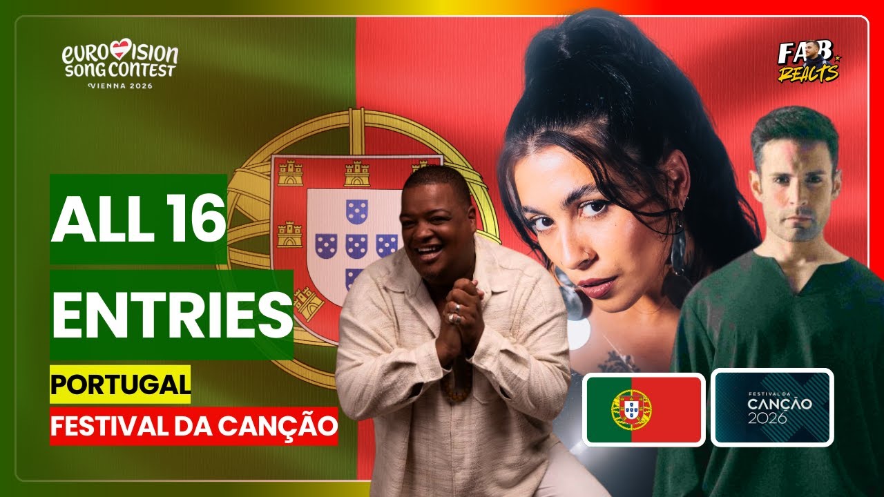 Festival da Canção 2026: All 16 Artists | PORTUGAL 🇵🇹 EUROVISION SONG CONTEST 2026 🎶😍 #esc2026