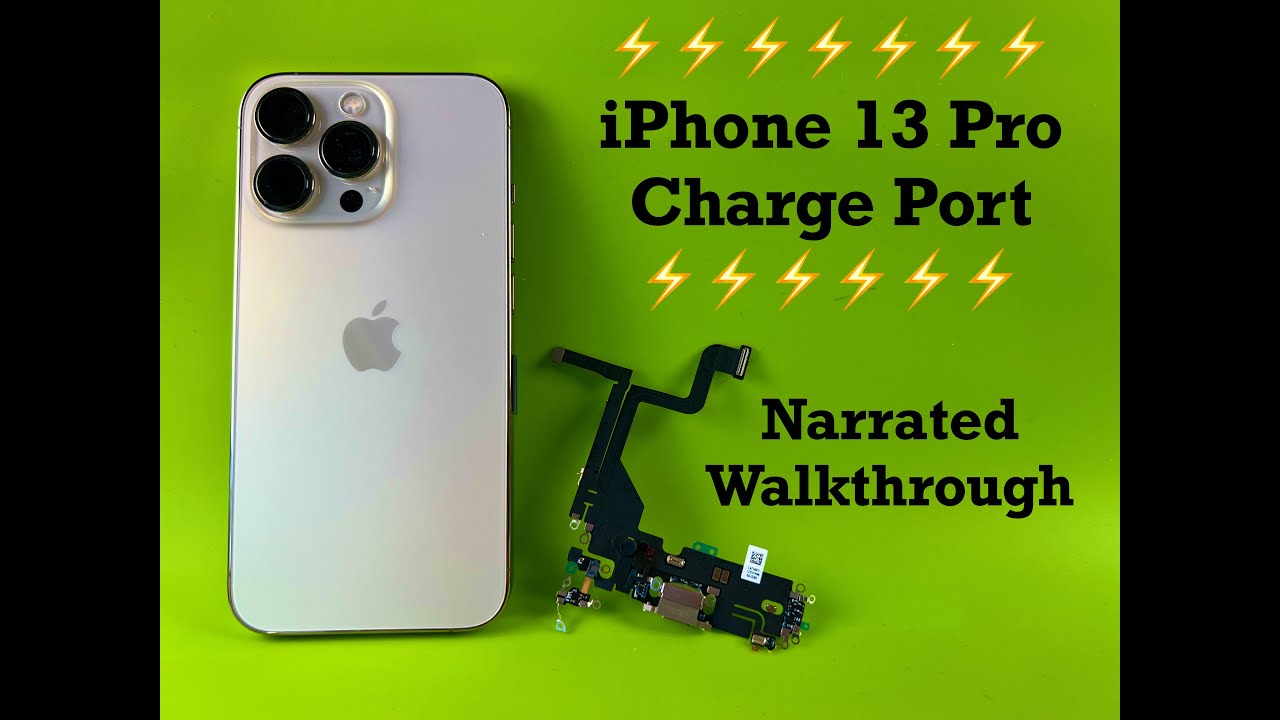 iPhone 13 Pro  charging port charging dock replacement | DIY | nothing left out