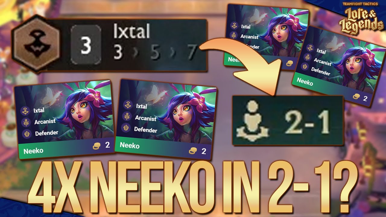 4 Neekos in 2-1? - Ixtal Abfahrt! | TFT Set 16 Banger 21
