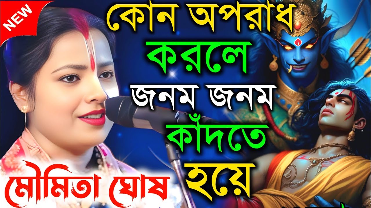 কোন অপরাধ করলে জনম জনম কাঁদতে হয়। খুব দুঃখের কীর্তন || Moumita ghosh || মৌমিতা ঘোষ  কীর্তন