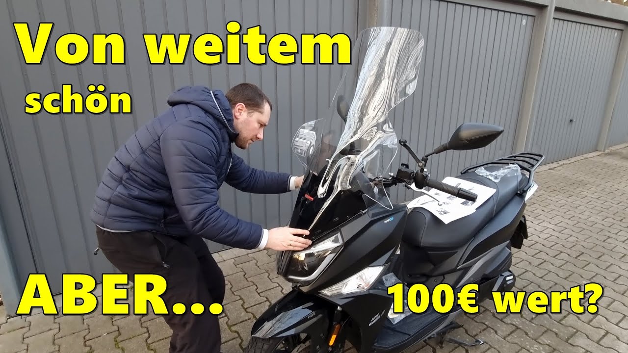 SYM Jet 14 125ccm Fabri Windschild montieren: Anleitung, Erfahrung, Probleme, Tipps und Fazit