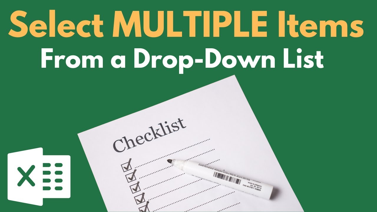 Select MULTIPLE Items From an Excel DROP-DOWN List