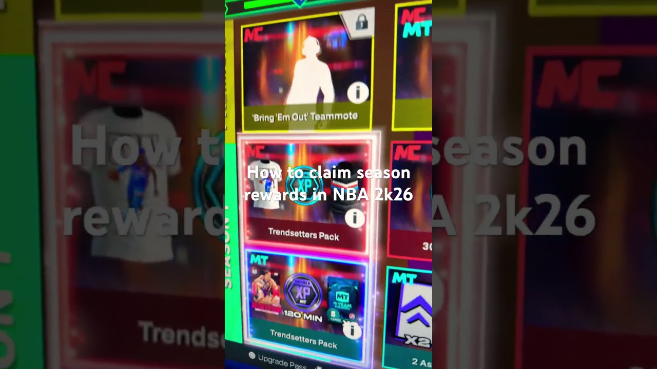 How to claim season rewards in NBA 2k26