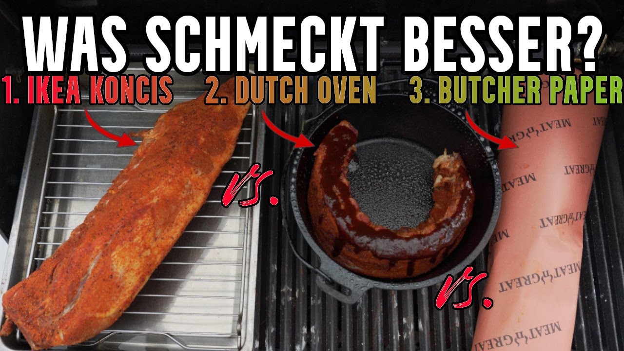 Im Härtetest | Spareribs aus dem Dutch Oven VS. Butcher Paper VS. Ikea Koncis (Rippchen Rezept)
